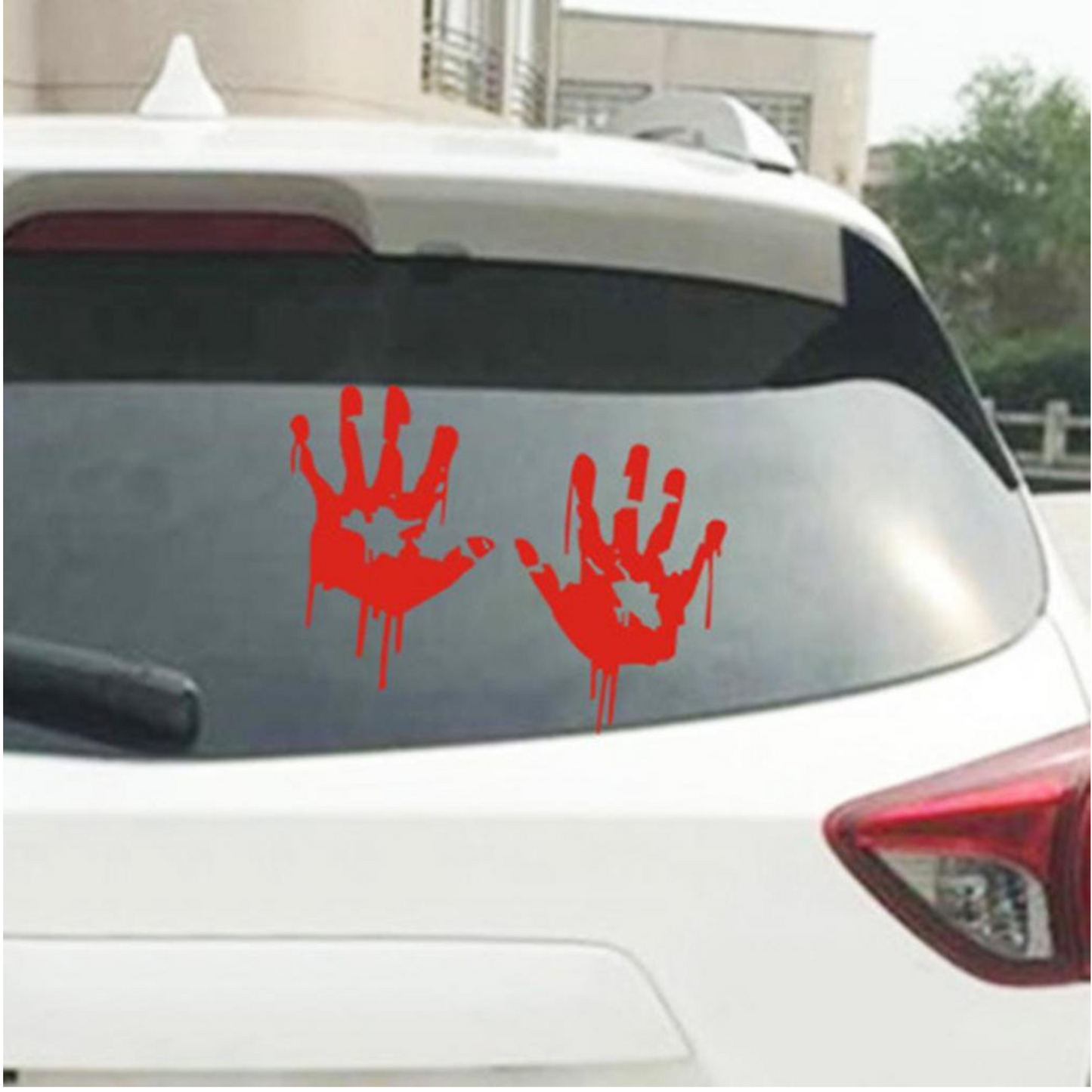 Sticker auto decorativ, rezistent, palme de Zombie