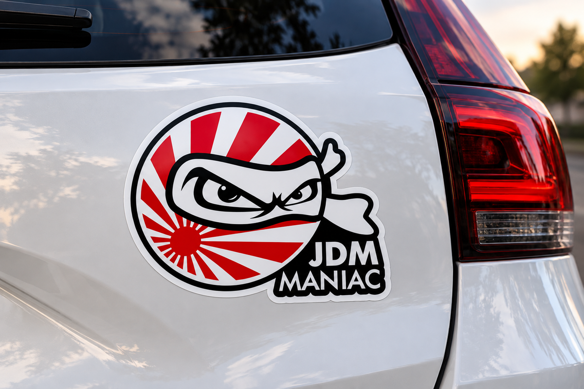 Sticker JDM Maniac – Ninja Japanese Style, Tuning Auto Moto