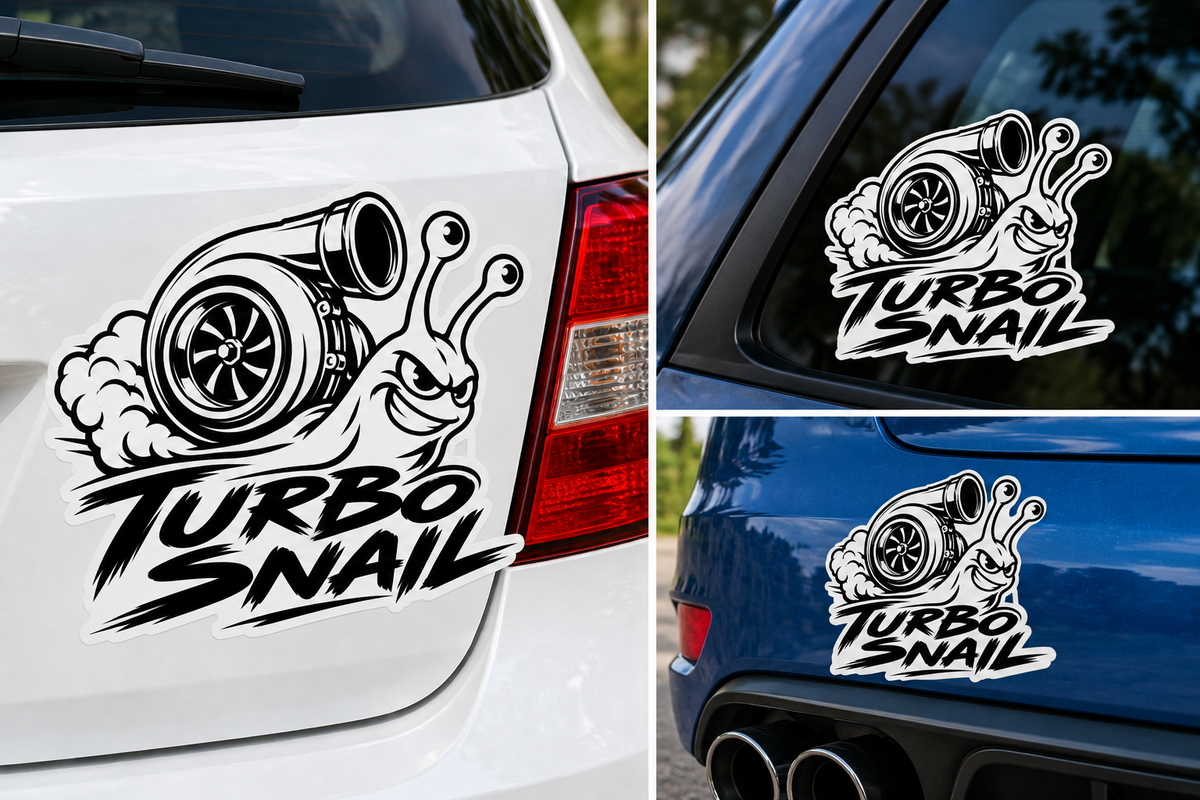 Sticker Auto Turbo Snail – Melc Turbo JDM Racing Tuning