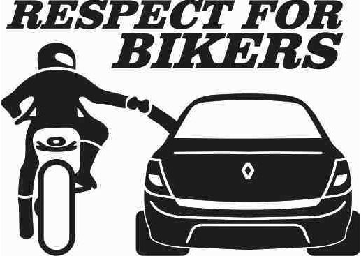 Sticker Respect For Bikers Renault