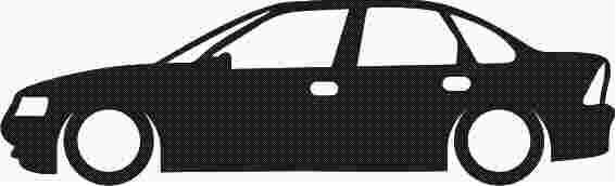 Sticker Silueta Opel Vectra B