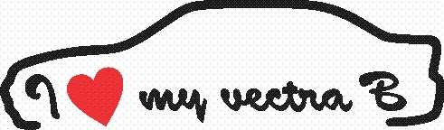 Sticker I Love My Vectra B