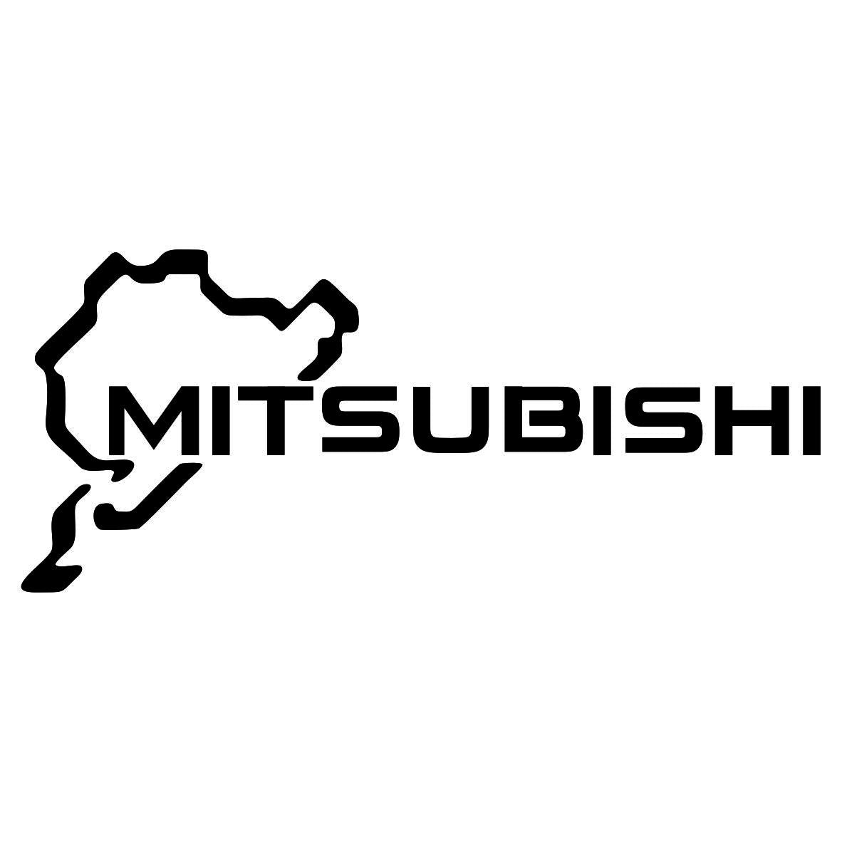 Sticker Mitsubishi on Nurburgring