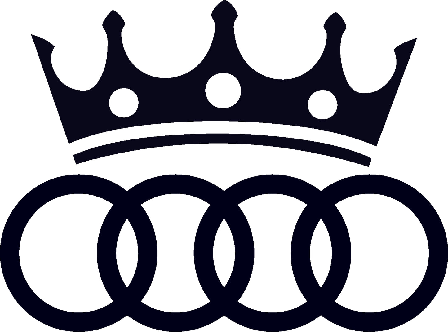 Sticker Audi cu coroana