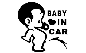 Sticker Baby in Car 2