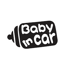 Sticker Baby in Car Biberon