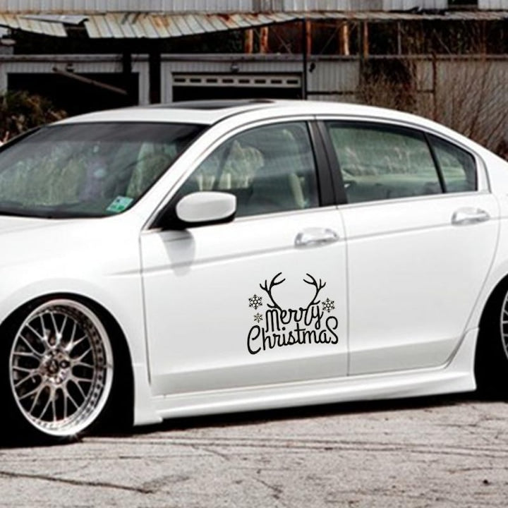 Sticker decorativ auto Merry Christmas