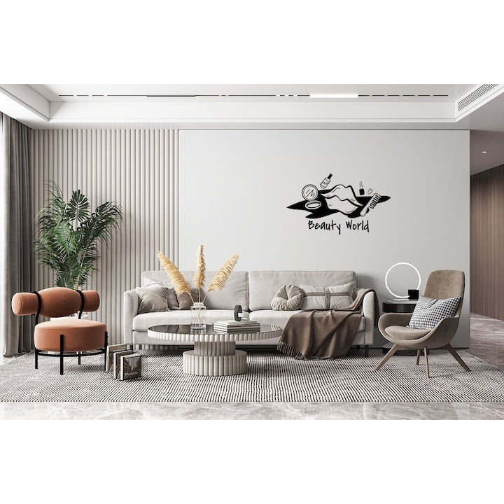 Sticker decorativ pentru perete, Beauty world