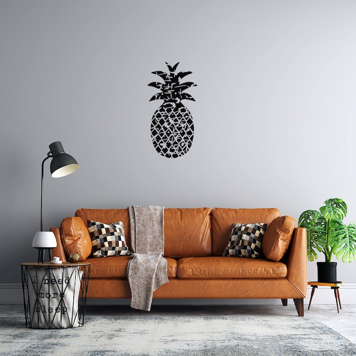 Sticker decorativ pentru perete, Grunge pineapple