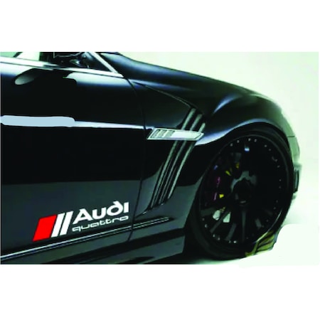 Set 2 Stickere exterior/laterale Audi Quattro