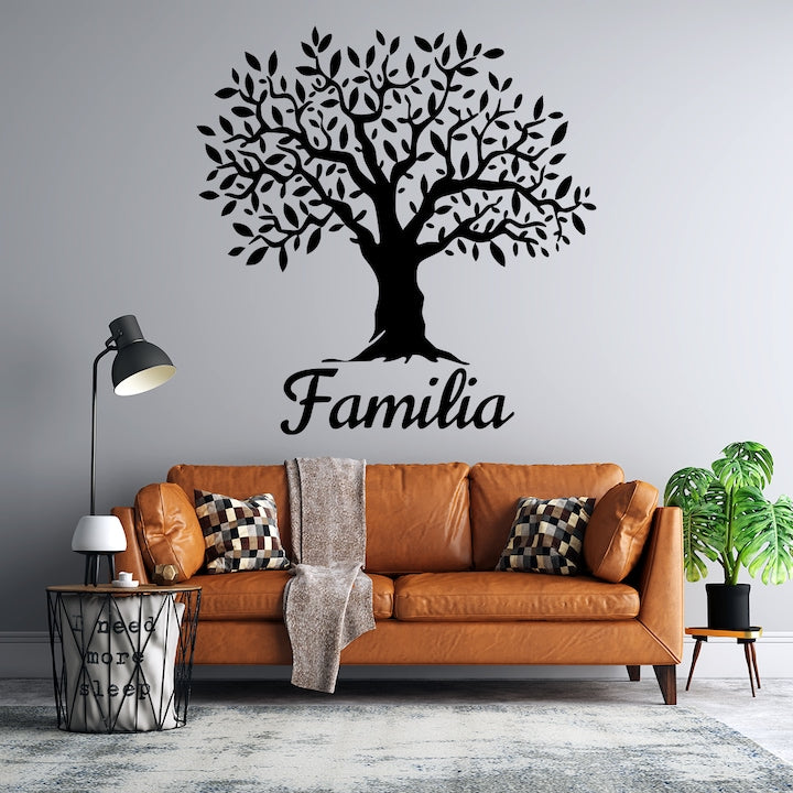 Sticker decorativ pentru perete, Familia creste ca un copac
