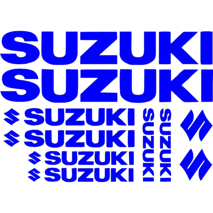 Set 10 Stickere moto Suzuki