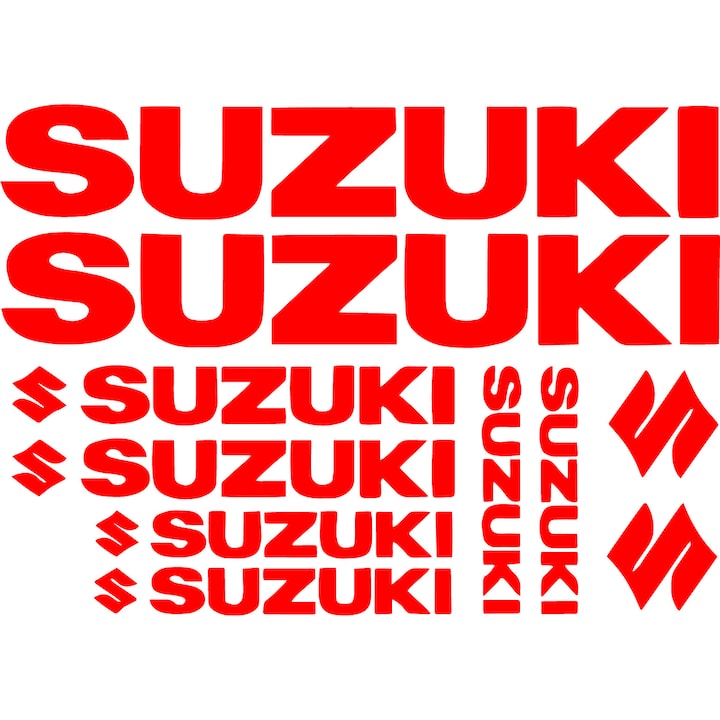 Set 10 Stickere moto Suzuki
