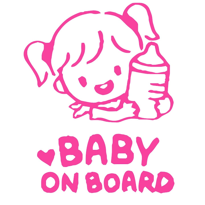 EDITIE LIMITATA Sticker auto Baby On Board, Girl Baby
