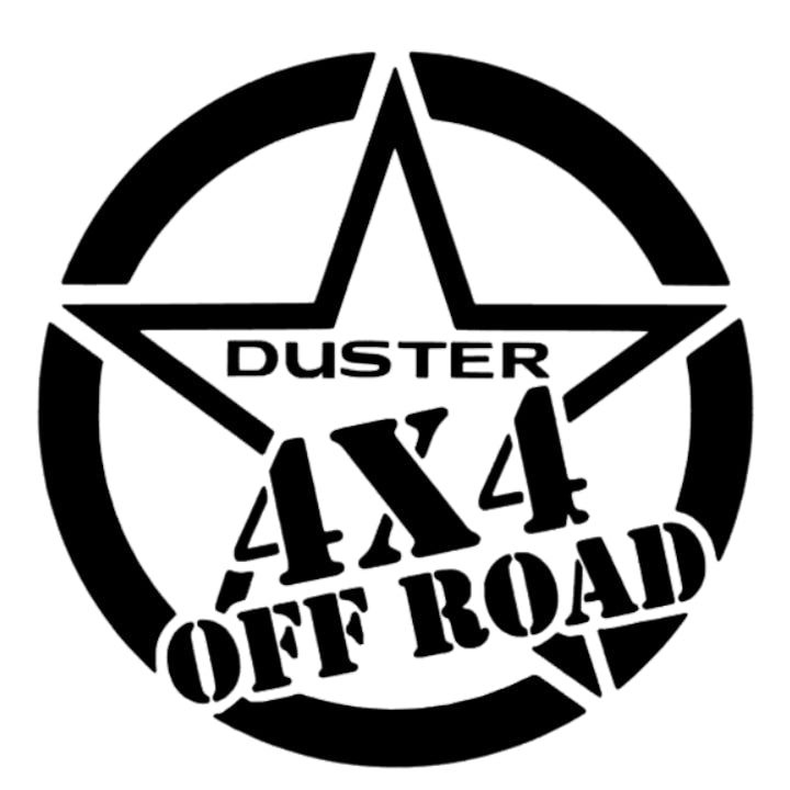 Sticker auto decorativ Stea Duster 4x4