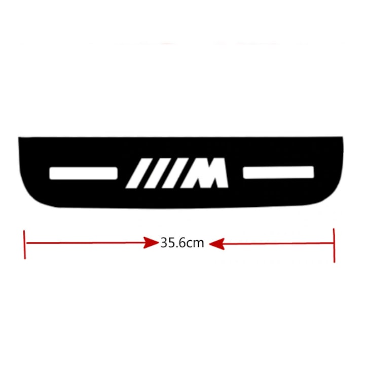Sticker Colant Banda Stop Frana pentru BMW Seriile 3 si 4, E46 E90 E92 E93 F30 F32 F33 F34 G20 Negru