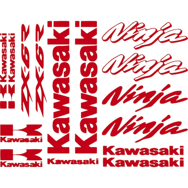 Set 15 Stickere Kawasaki Ninja