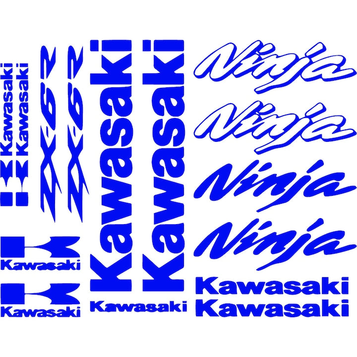 Set 15 Stickere Kawasaki Ninja