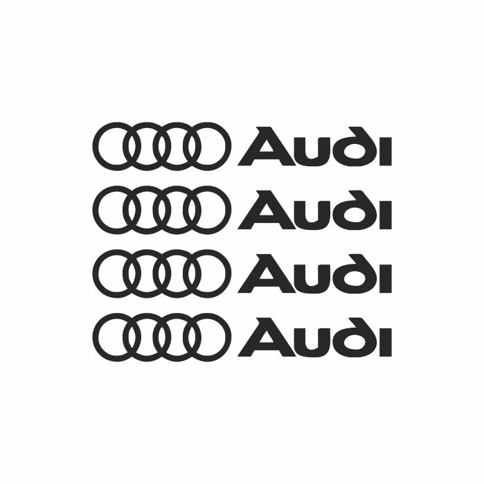 Set 4 stickere manere Audi