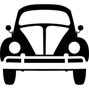 Sticker broscuta vw beetle