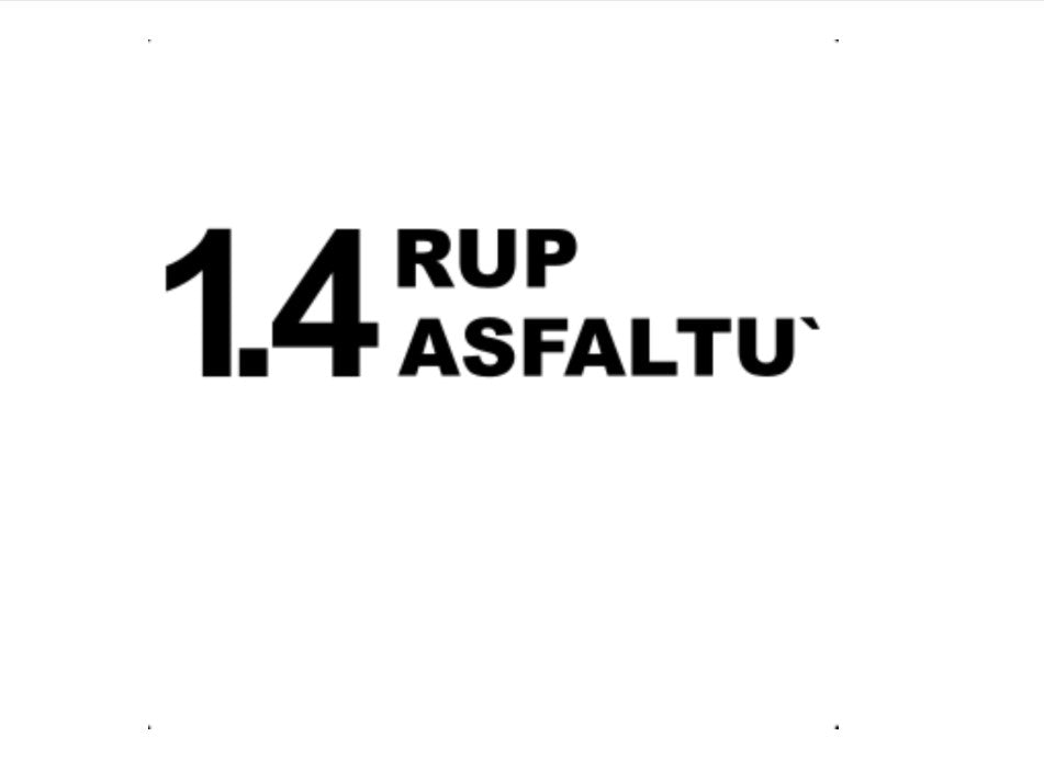 Sticker 1.4 rup asfaltu