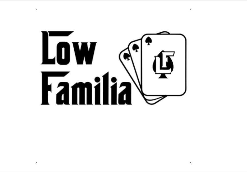 Sticker Low familia cards