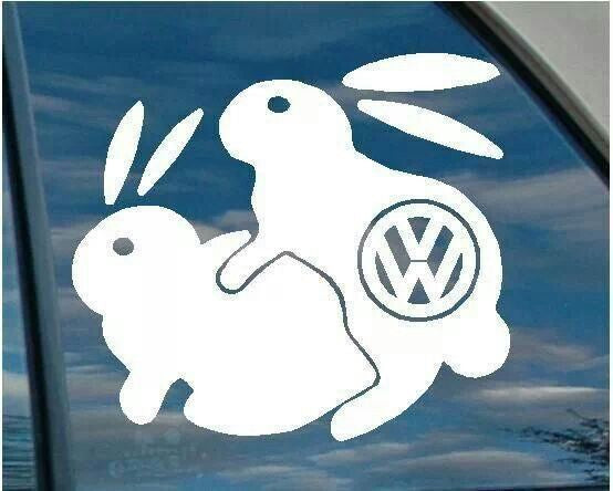 Sticker Iepuri VW
