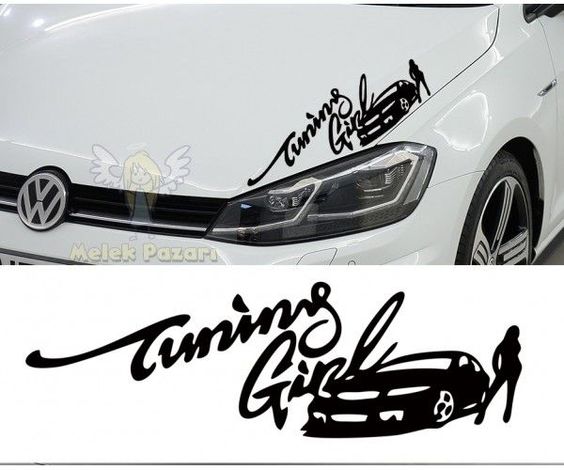 Sticker tuning girl