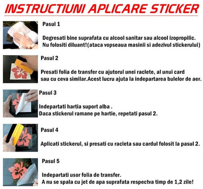 Sticker Stea Live Without Limits, pentru usa masina sau caroserie