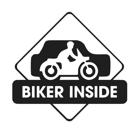 Sticker auto rezistent, biker inside