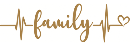 Sticker Family – Familie, Puls EKG și Inimă