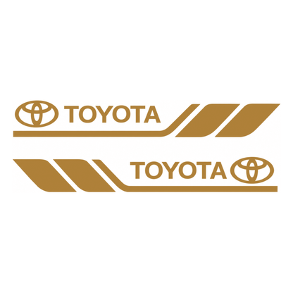 Set 2 stickere laterale Toyota cu dungi sport