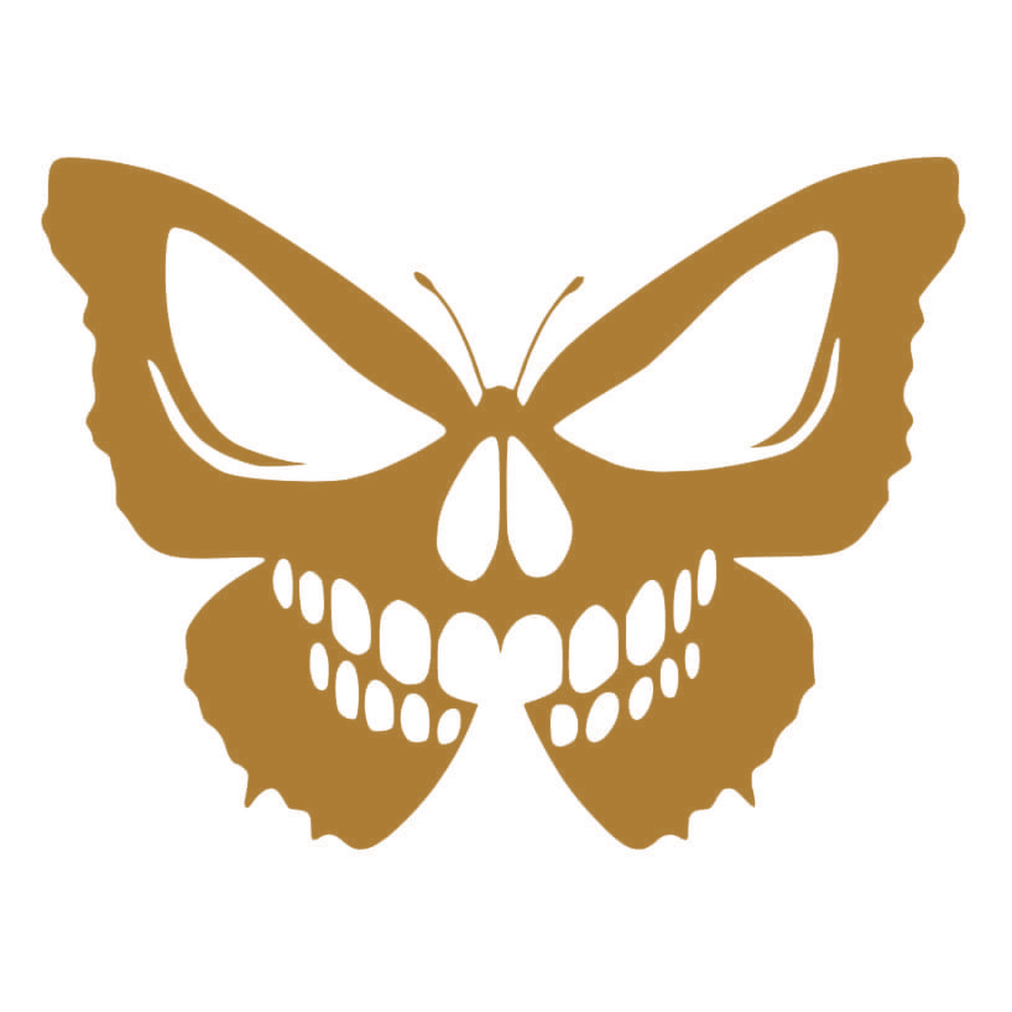 Sticker Fluture Craniu – Skull Butterfly, Design Gothic