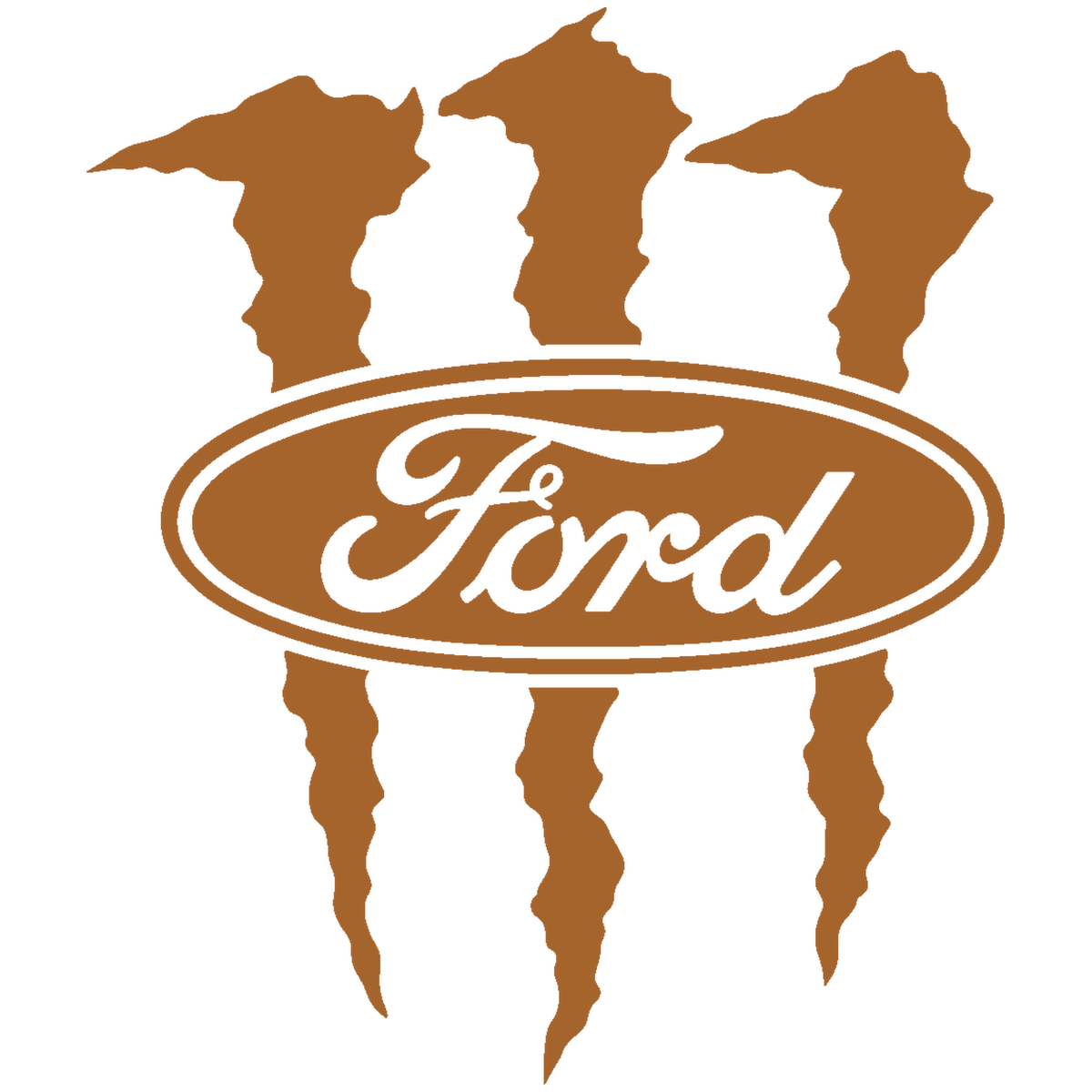 Sticker Ford Monster – Logo Ford cu Gheare