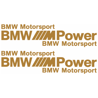 Set 2 Stickere Auto BMW Motorsport M Power