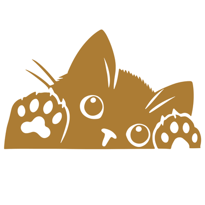 Sticker Pisică Jucăușă cu Lăbuțe – Funny Cat, Auto Moto