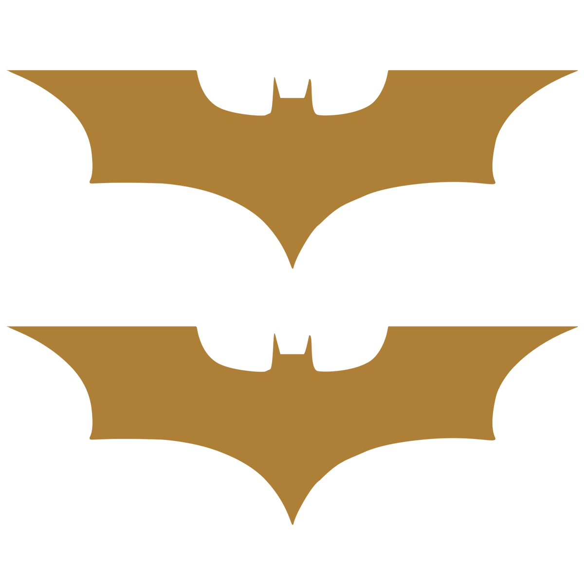 Set 2 stickere cu simbolul liliacului Batman, 17cm