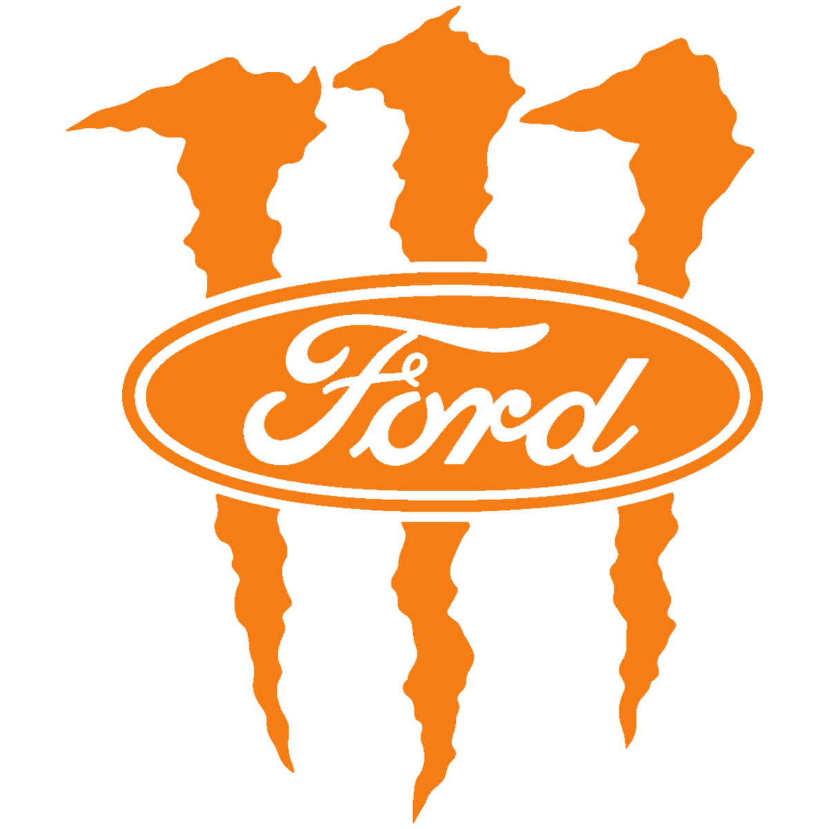 Sticker Ford Monster – Logo Ford cu Gheare