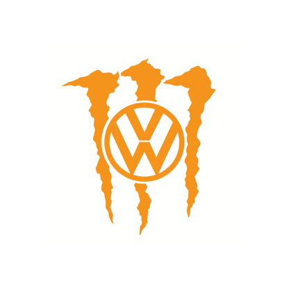 Sticker Volkswagen VW Monster – Logo VW cu Gheare
