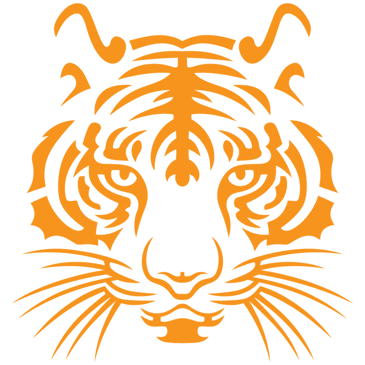 Sticker Cap de Tigru Tribal – Design Wild, Auto Moto