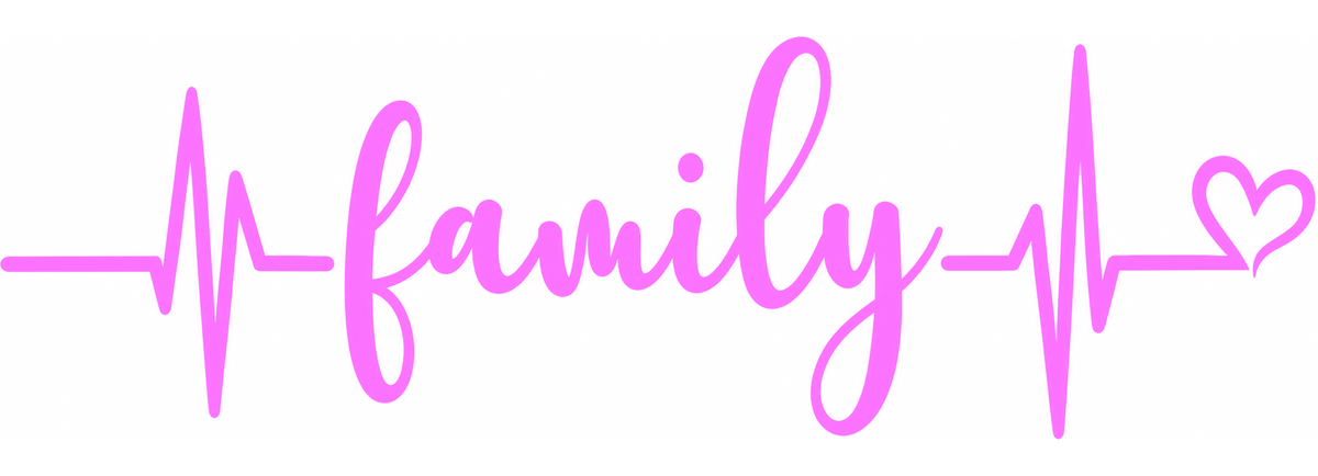 Sticker Family – Familie, Puls EKG și Inimă