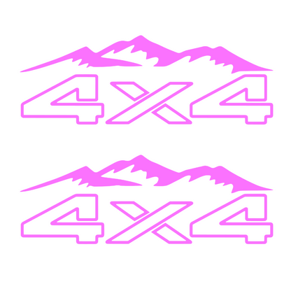 Set 2 stickere auto off road, 4x4, rezistente la exterior