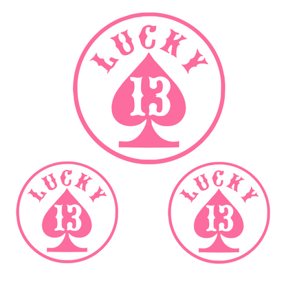 Set 3 stickere Lucky 13