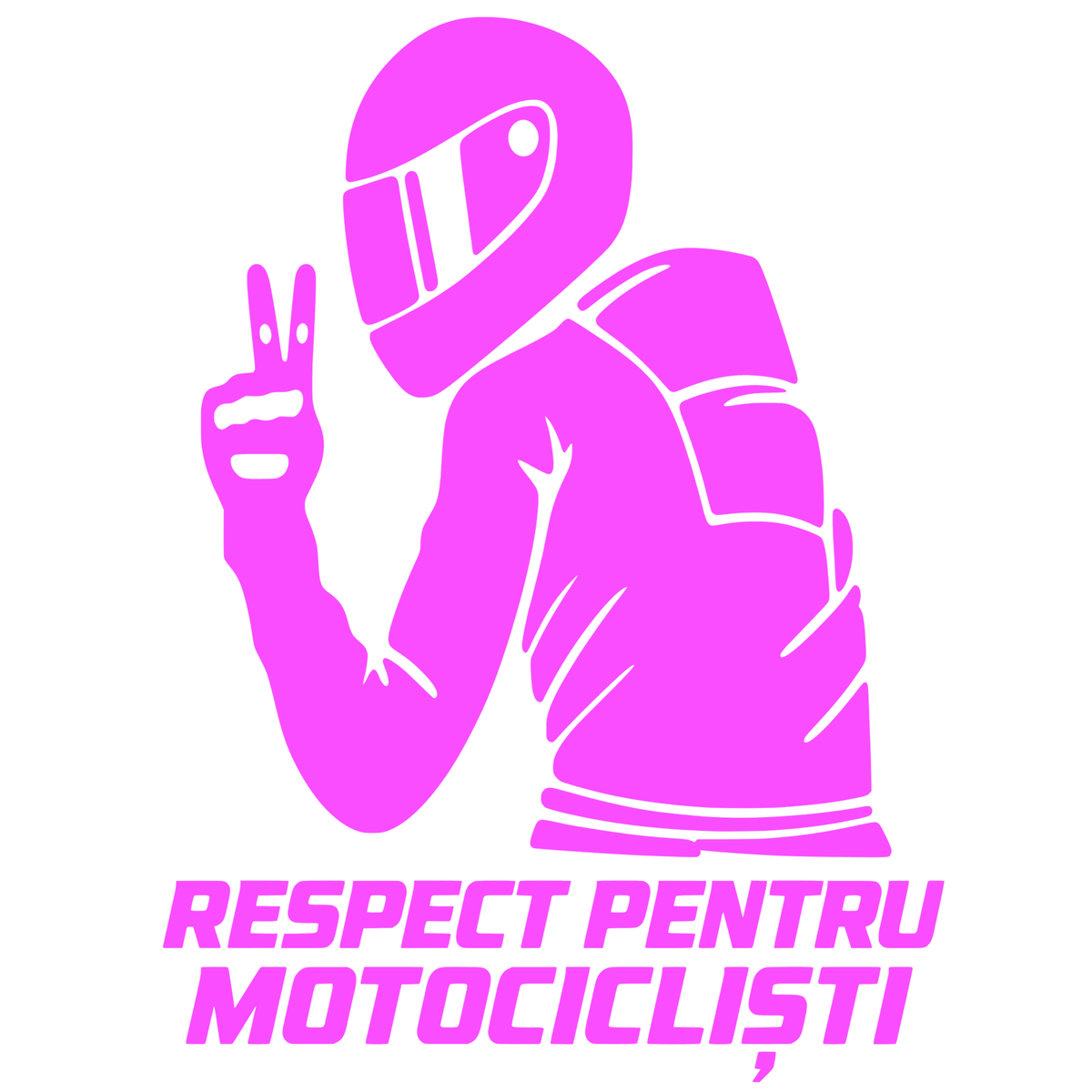 Sticker Moto Respect pentru Motocicliști