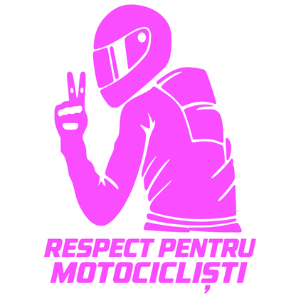 Sticker Moto Respect pentru Motocicliști