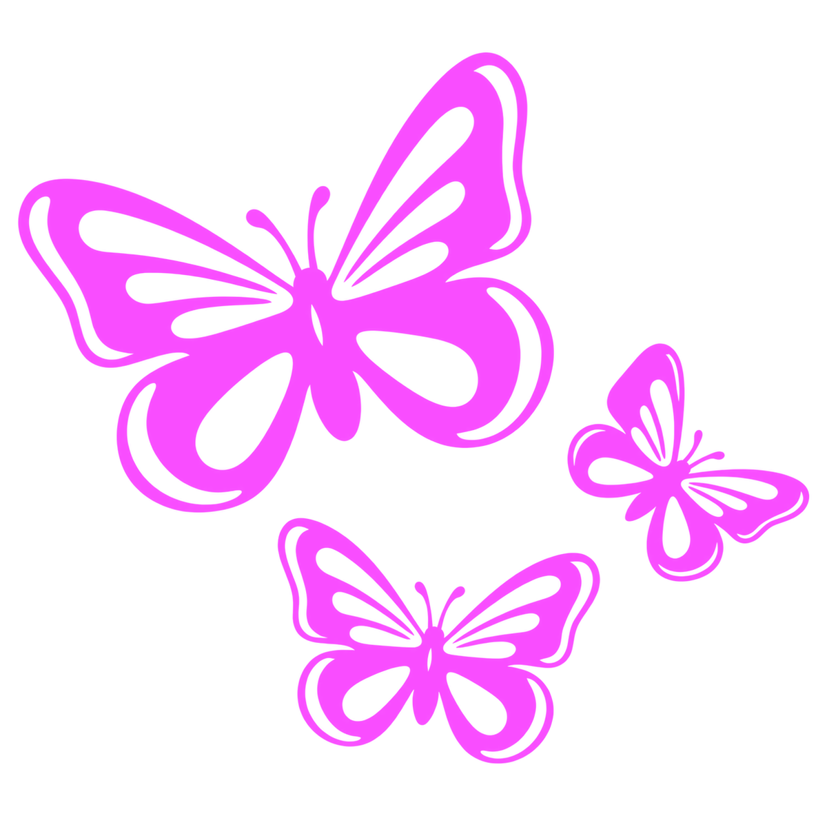 Set 3 Stickere Fluturi Auto – Tribal Decorativ