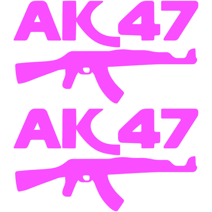 Set 2 stickere auto AK47, 17cm