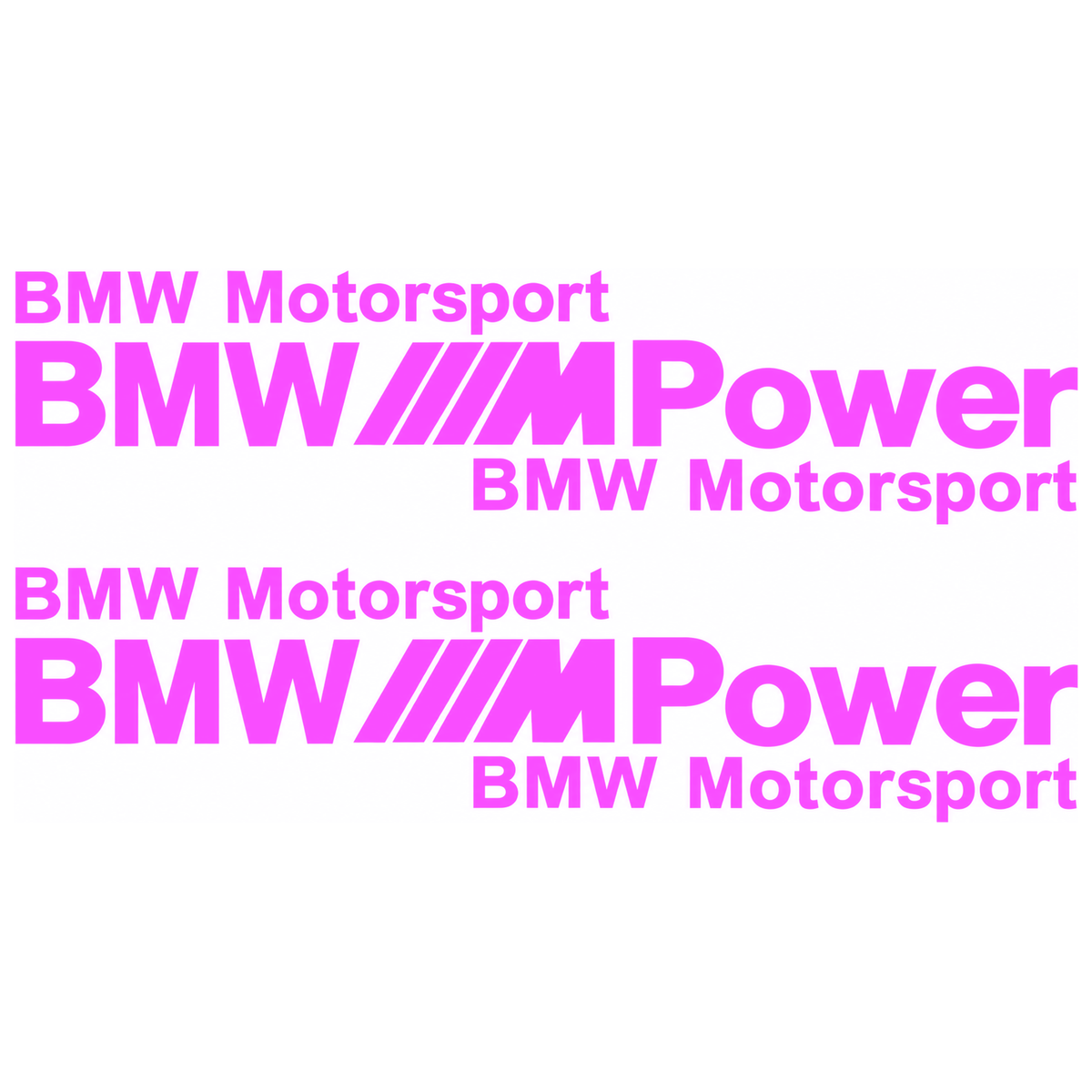 Set 2 Stickere Auto BMW Motorsport M Power
