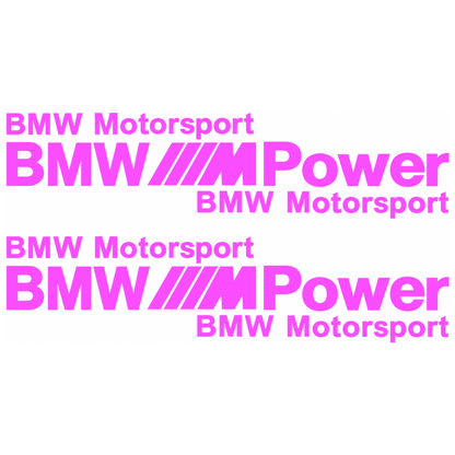 Set 2 Stickere Auto BMW Motorsport M Power