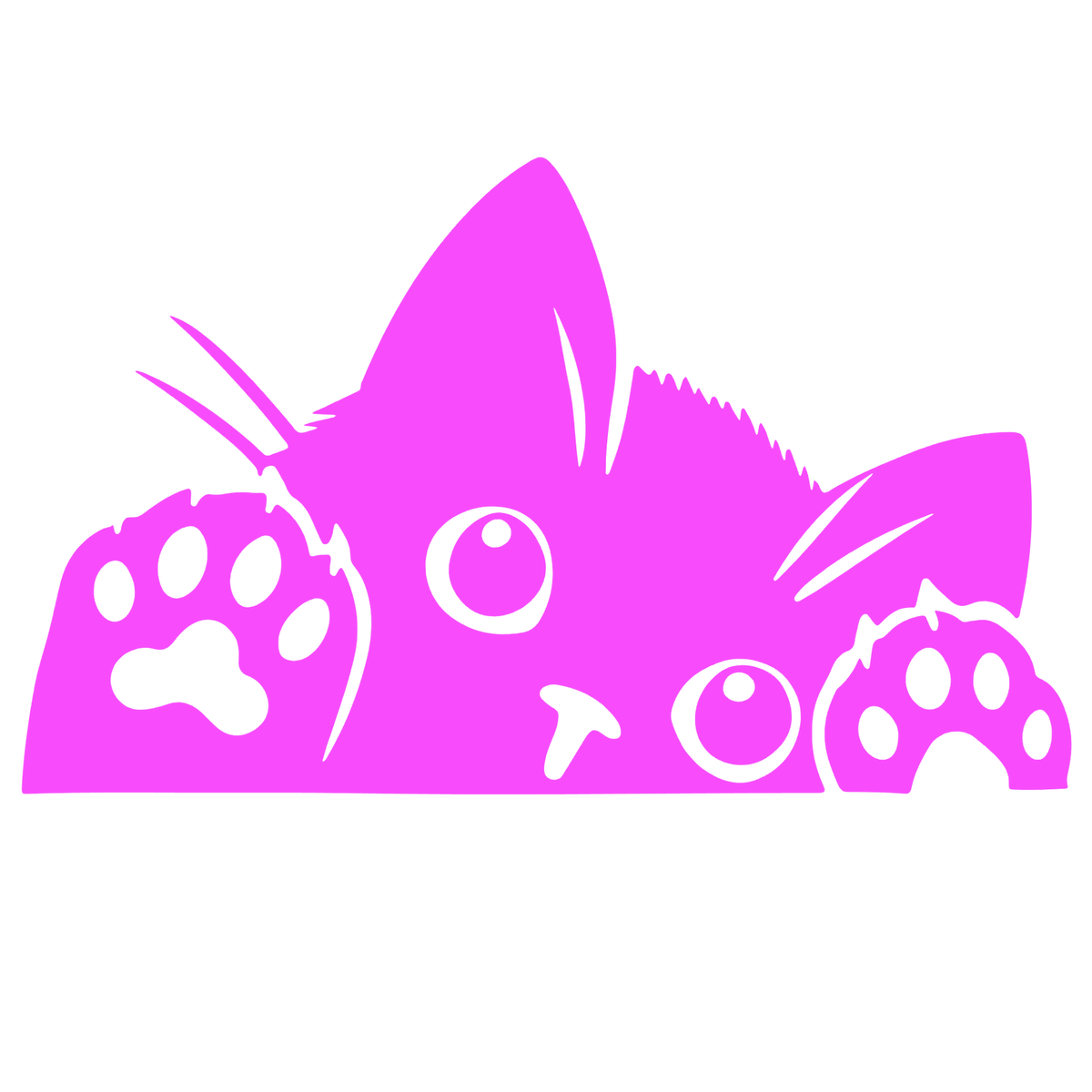 Sticker Pisică Jucăușă cu Lăbuțe – Funny Cat, Auto Moto